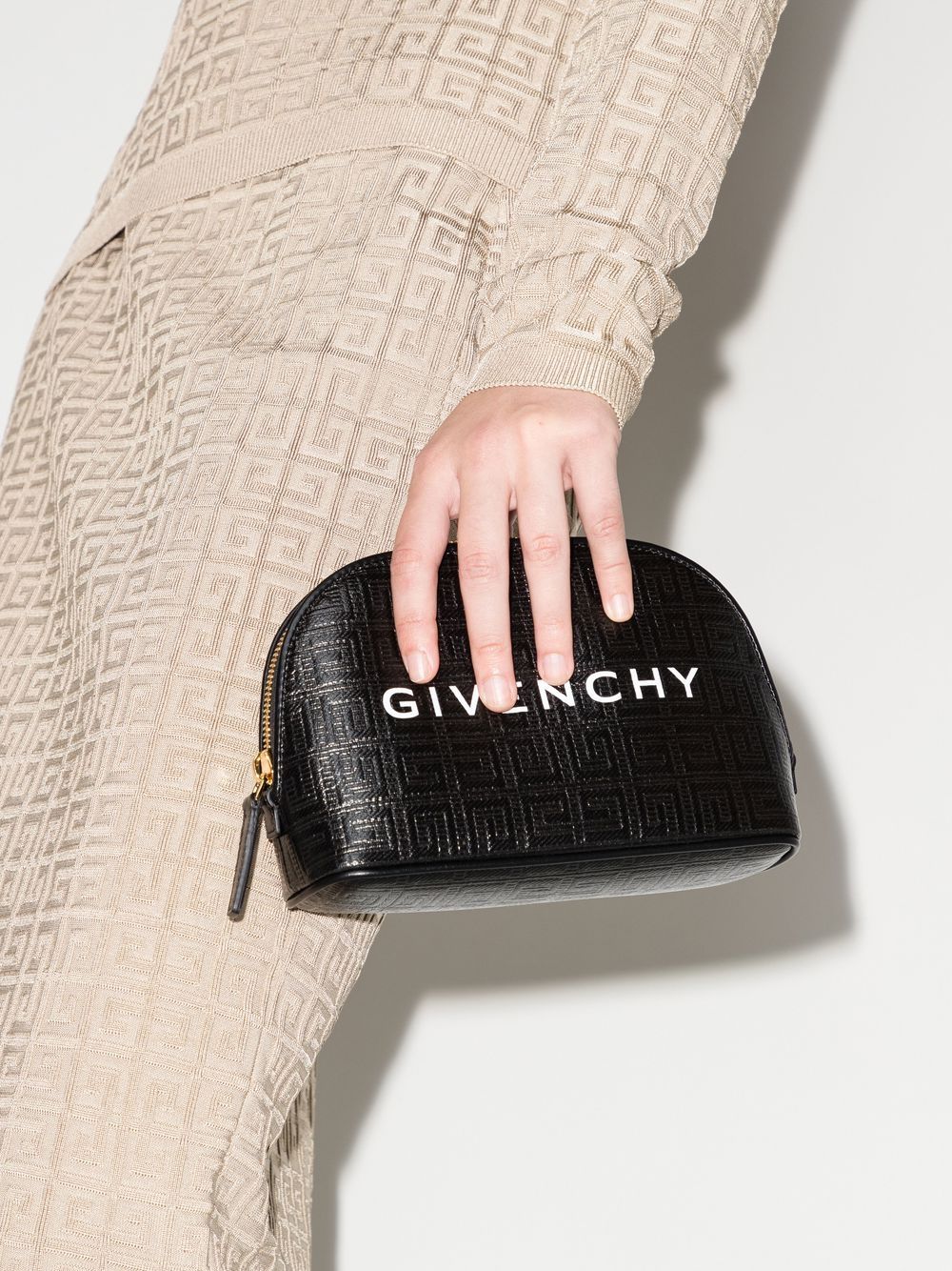 Givenchy logo-print Embossed Clutch - Farfetch