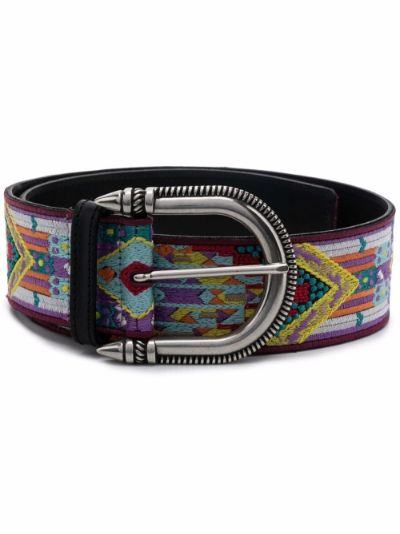 etro embroidered belt