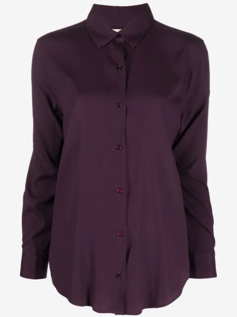 PAULA long-sleeve silk shirt