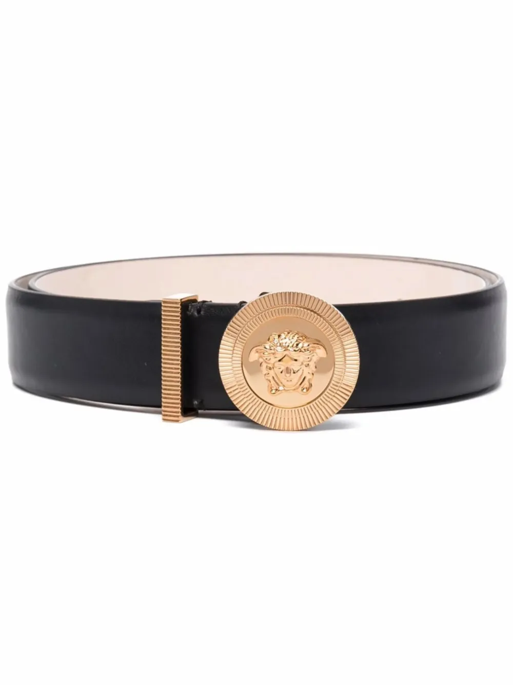 Versace メドゥーサ ビギー レザーベルト | ブラック | FARFETCH JP