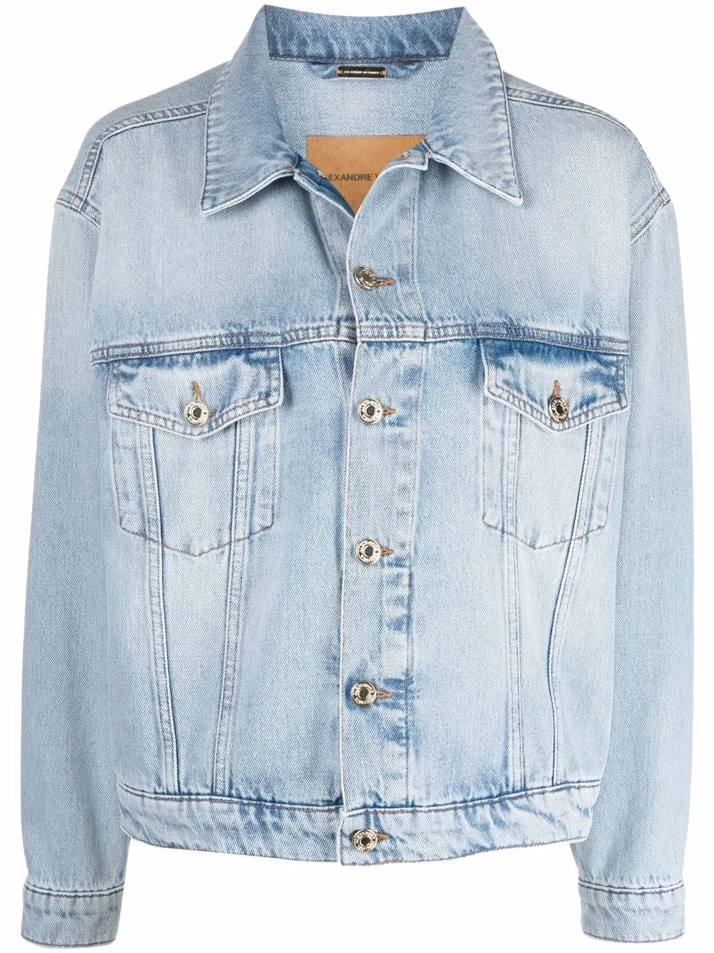 

Alexandre Vauthier chamarra de mezclilla con botones - Azul