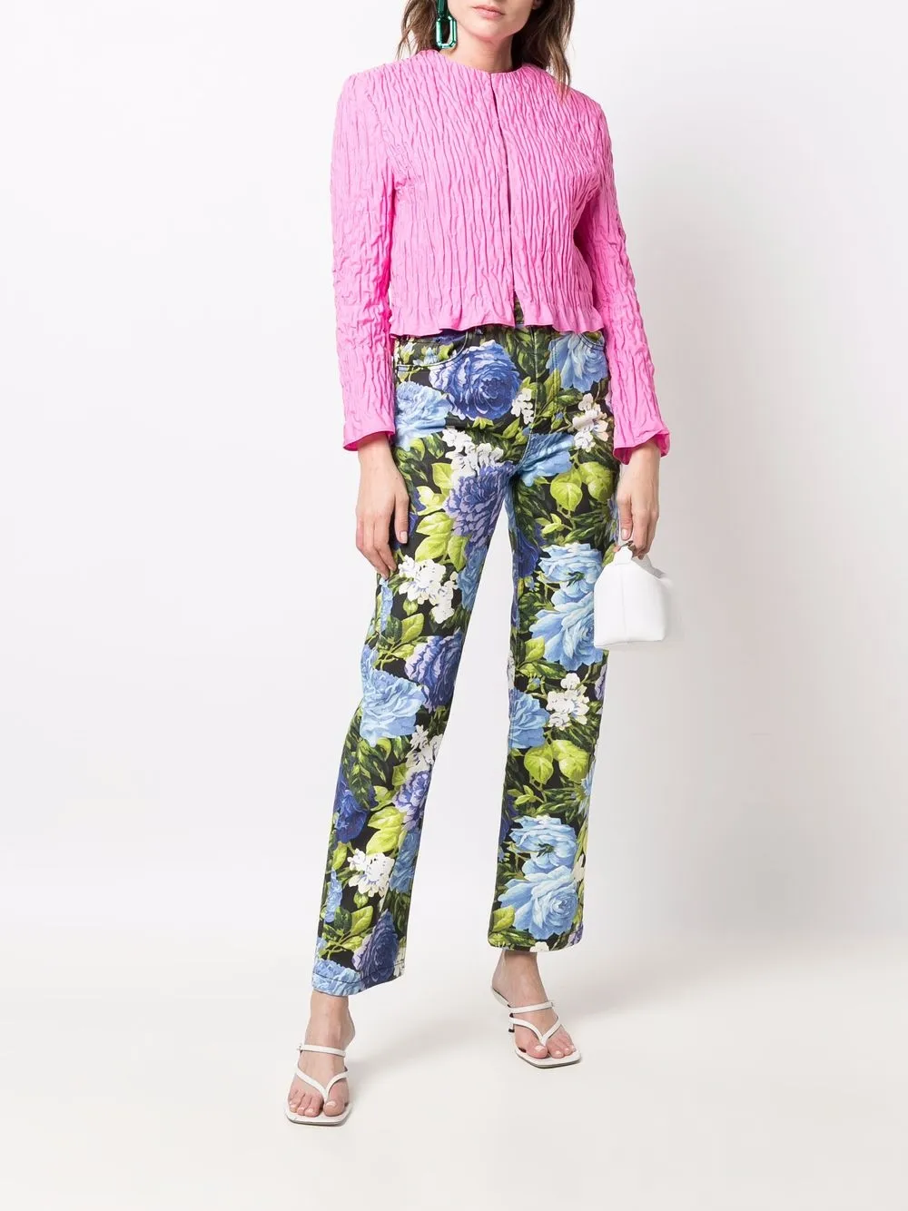 MSGM Blouse met ruches - Roze