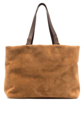 Brunello Cucinelli Large Suede Tote Bag - Farfetch