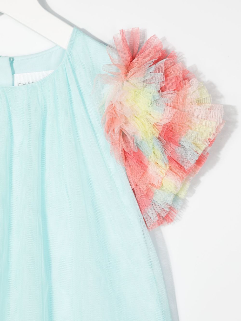 фото Charabia teen tulle-detail flared dress