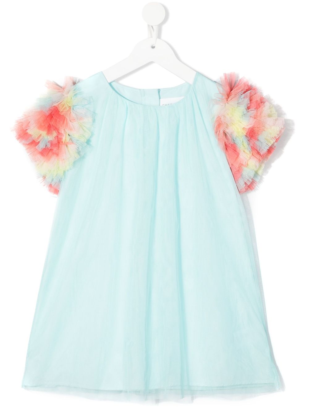 фото Charabia teen tulle-detail flared dress