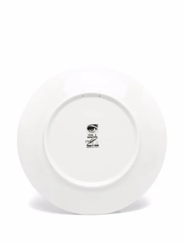 Fornasetti Lina Cavalieri プリント プレート | ホワイト | FARFETCH JP