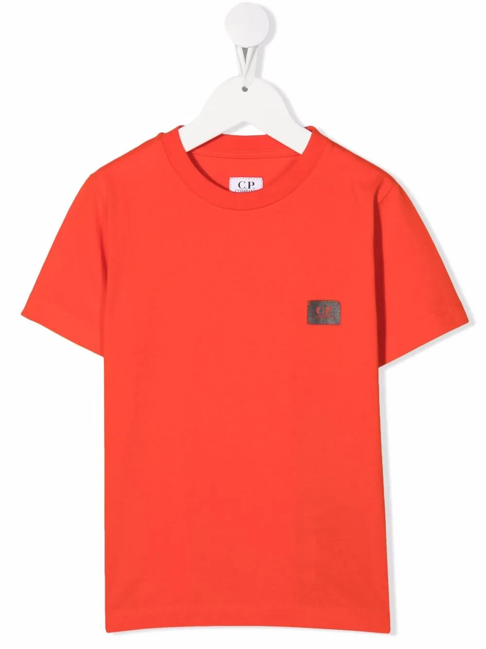 

C.P. Company Kids chest logo-patch detail T-shirt - Red