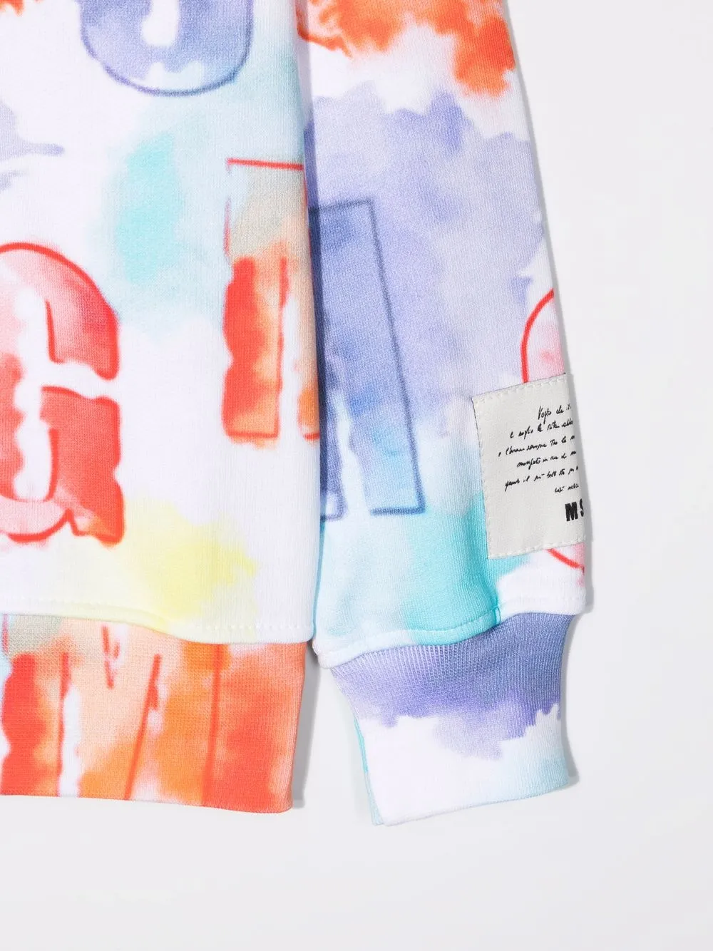  Msgm Kids Sweatshirt Mit Logo Print   Weiß 