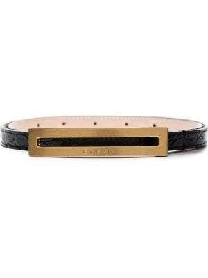 by Far Duo Women's Denim Leather Belt