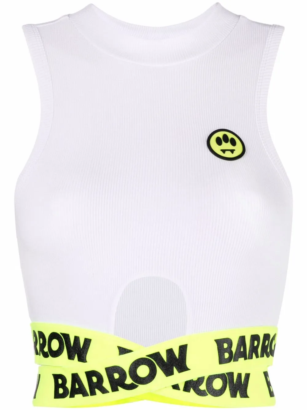 

BARROW top corto con logo - Blanco