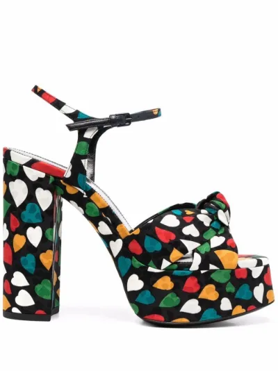 heart-print platform sandals | Saint 