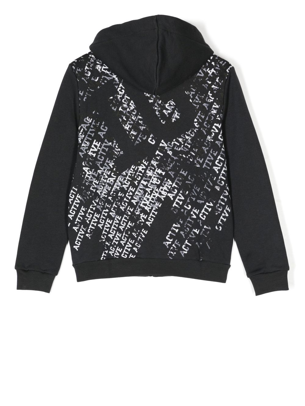 Shop Il Gufo Logo-print Zip-up Hoodie In Grey