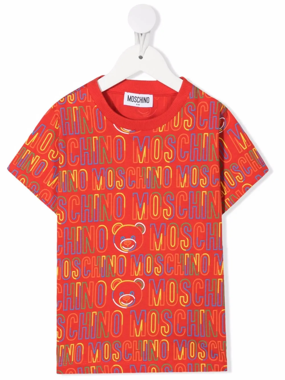

Moschino Kids playera con logo estampado - Rojo