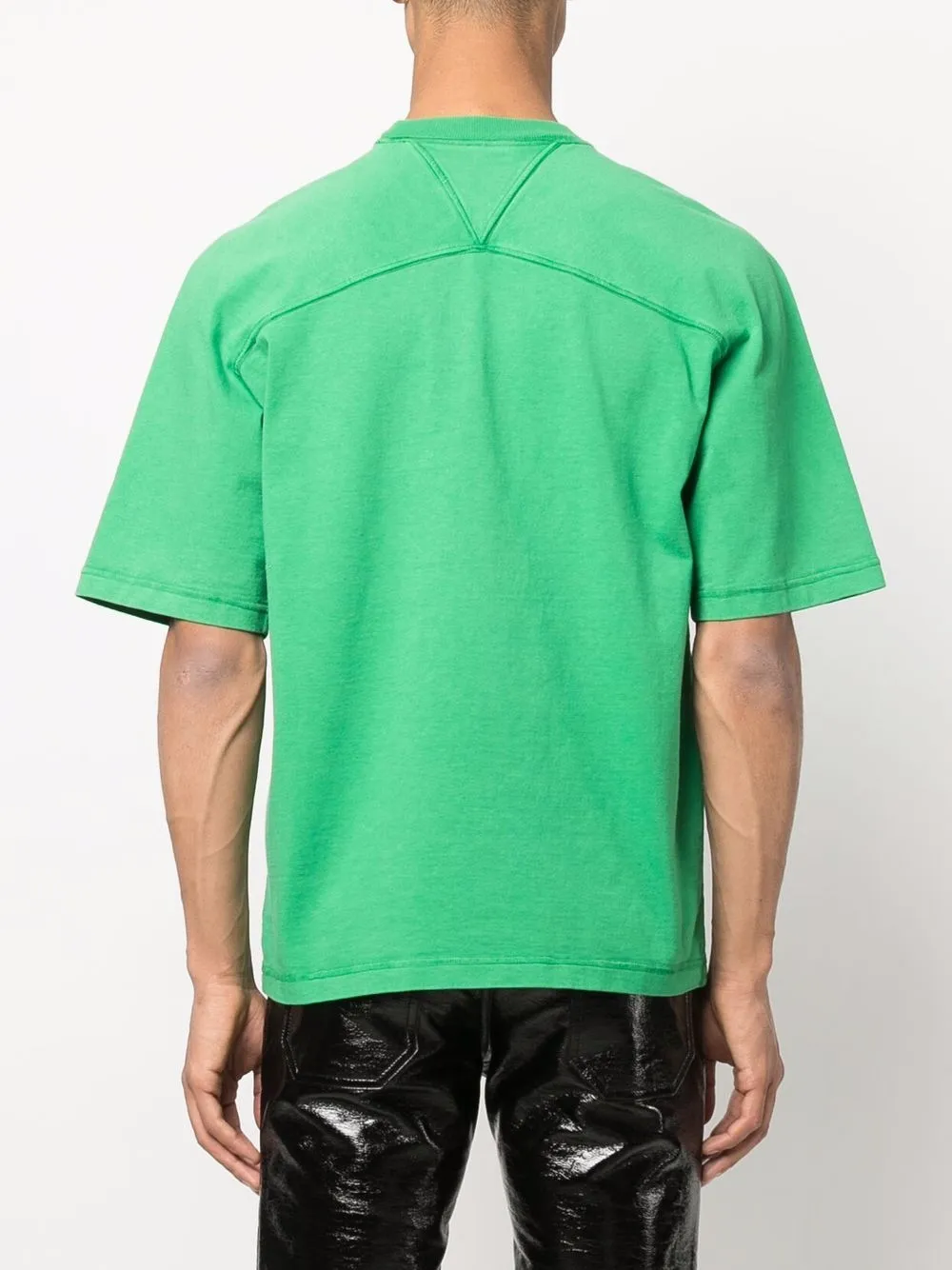 фото Bottega veneta contrast-stitch cotton t-shirt