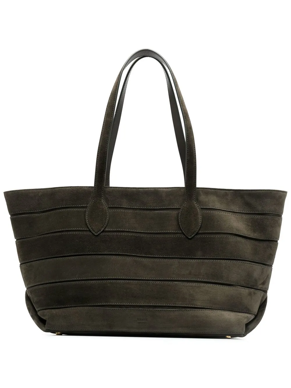 

KHAITE tote de gamuza con asas - Verde