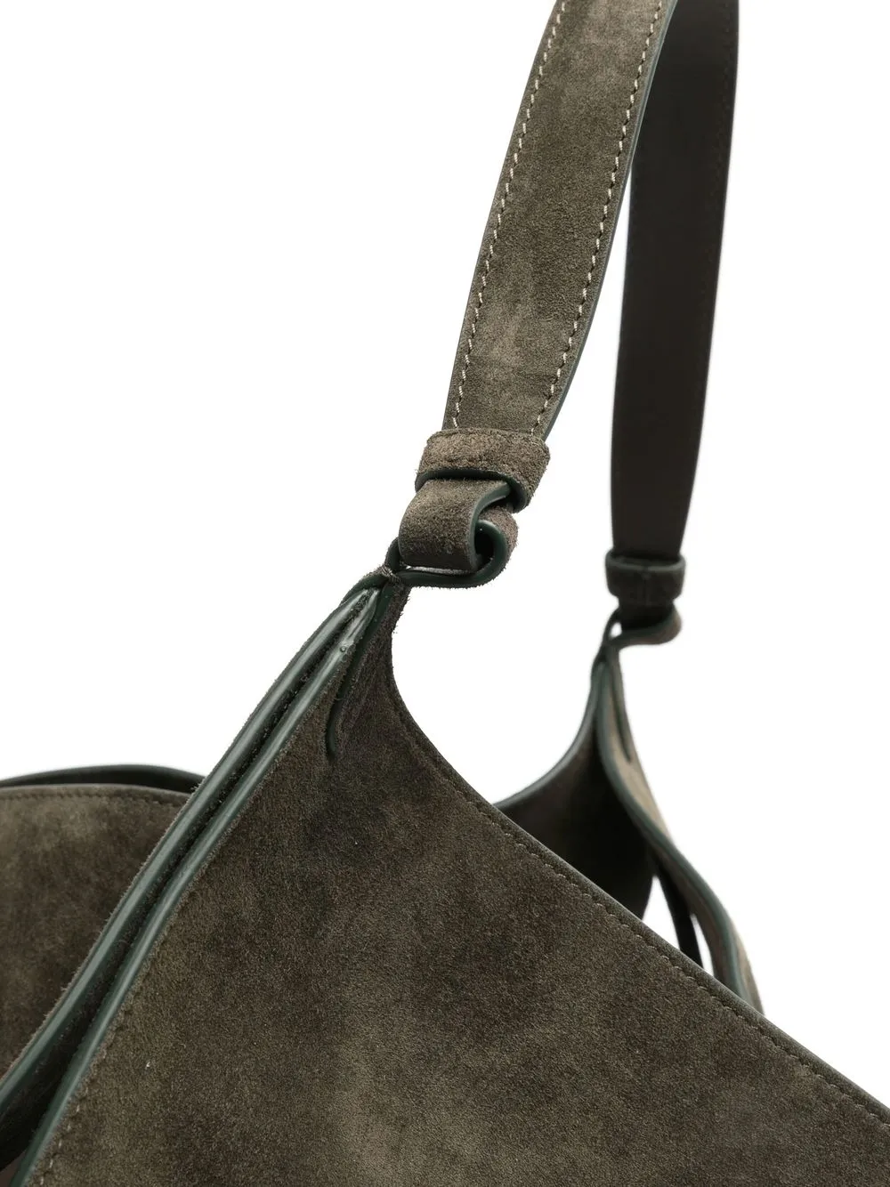 KHAITE medium Lotus suede tote bag Smart Closet