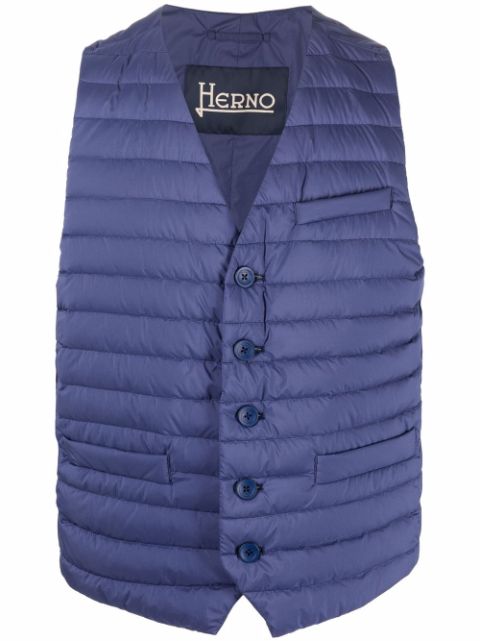 Herno quilted button-down gilet