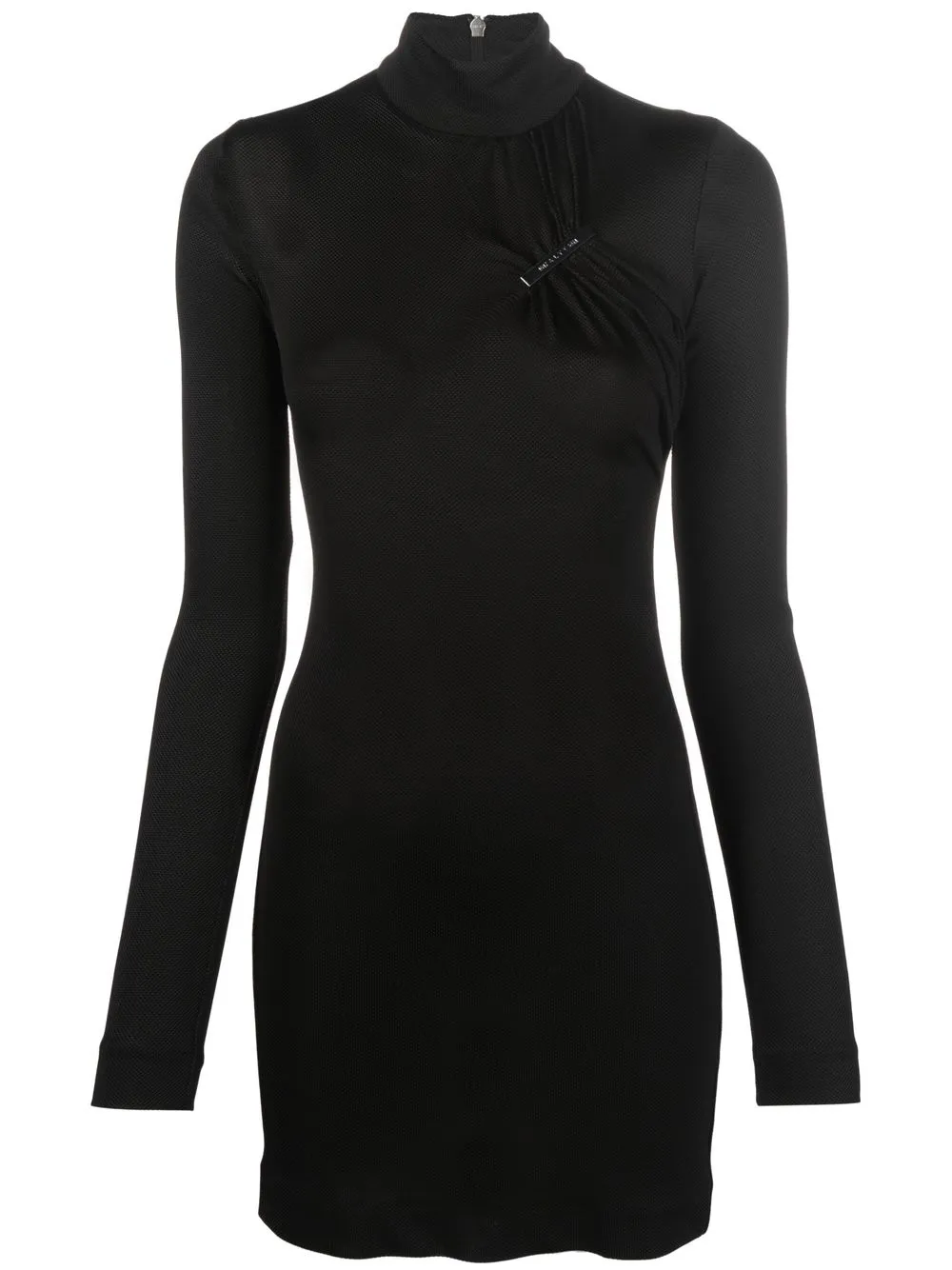  1017 Alyx 9sm Minikleid Mit Stehkragen   Schwarz 