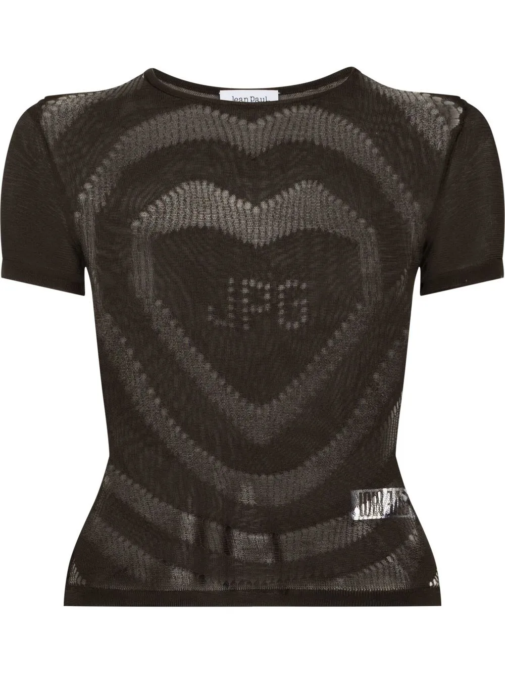 

Jean Paul Gaultier JPG perforated sheer top - Brown