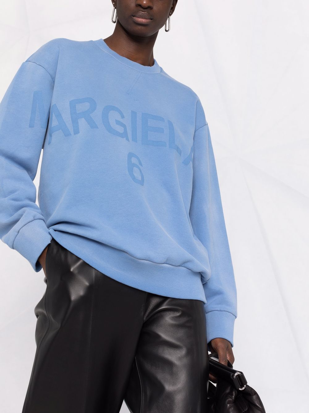 фото Mm6 maison margiela logo-print sweatshirt