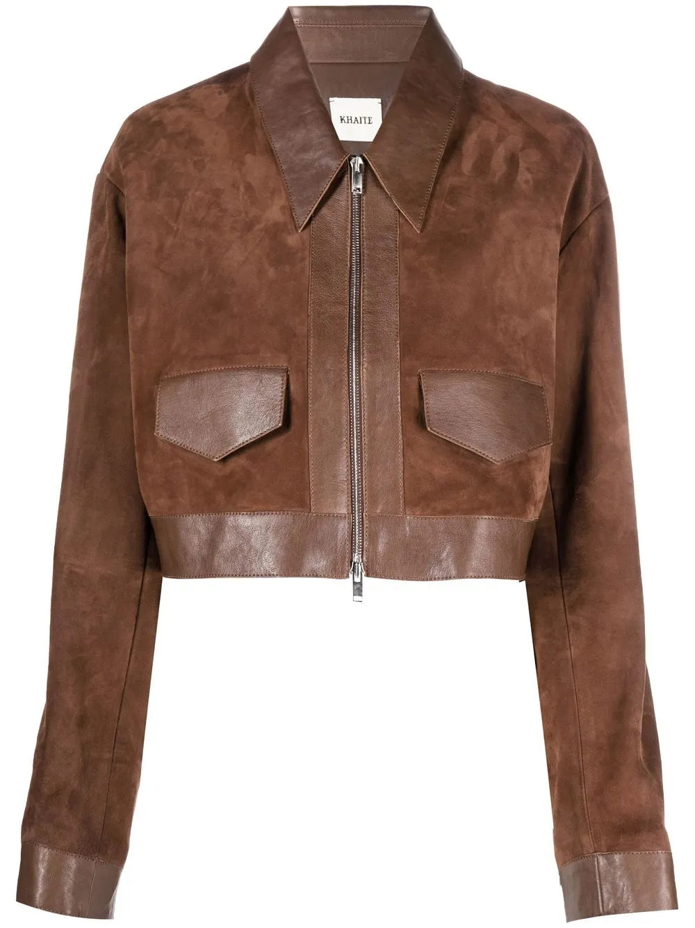 

KHAITE Combly suede jacket - Brown