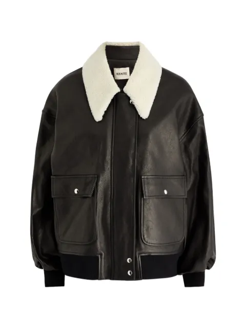 KHAITE shearling-trim jacket