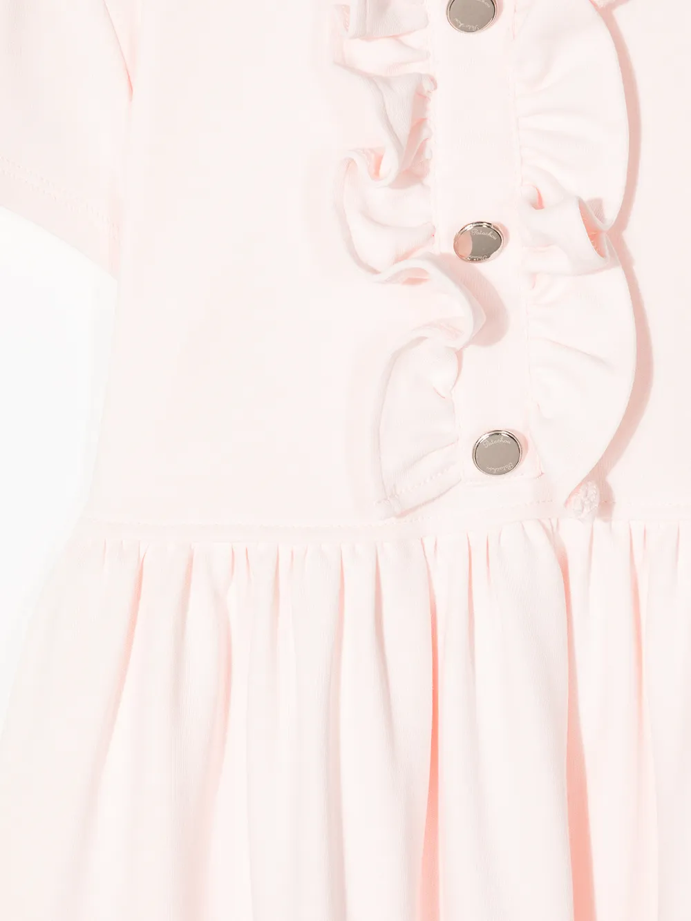 Ruffle-Trim Smock Dress
