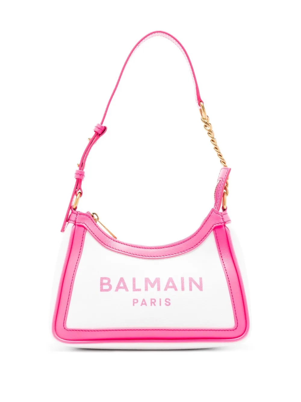 

Balmain bolsa de hombro con logo estampado - Blanco