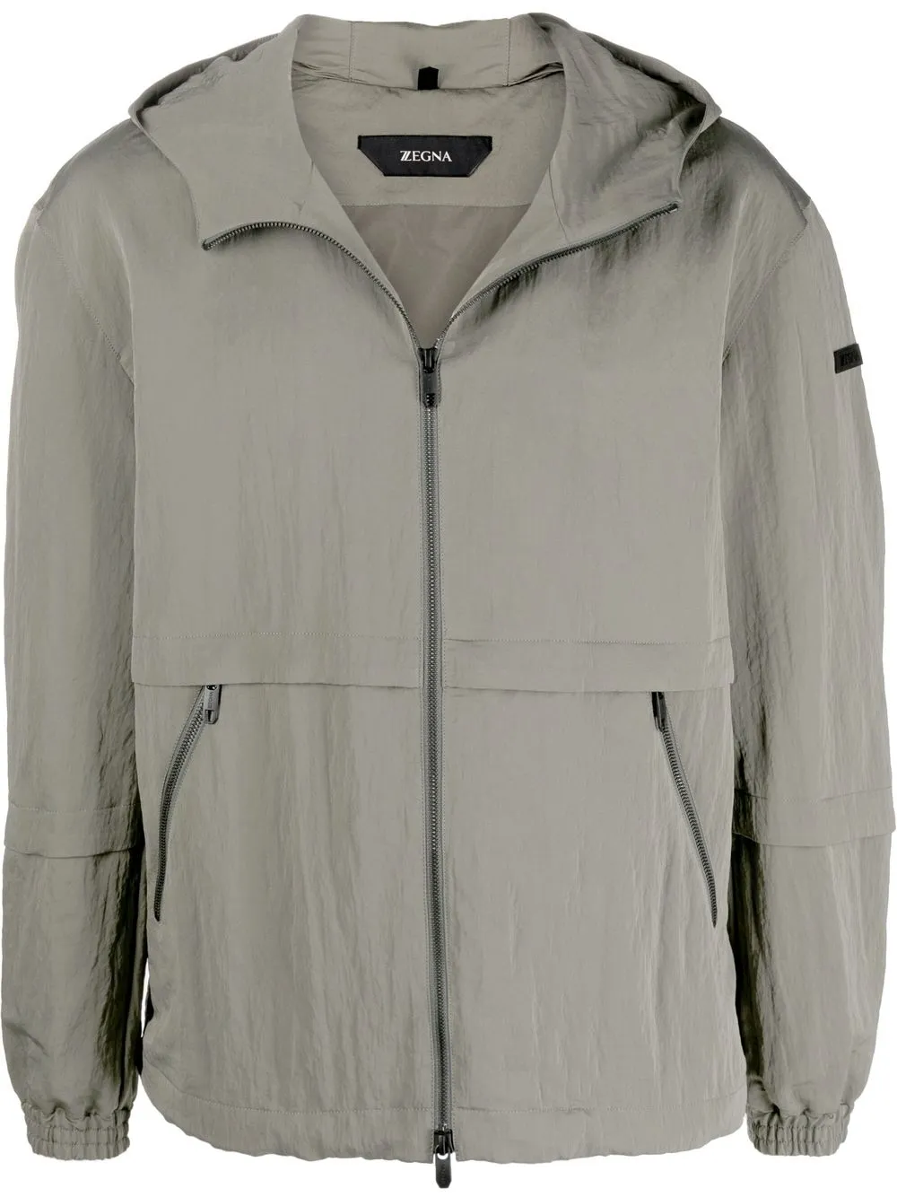 

Zegna zipped-up hooded jacket - Green