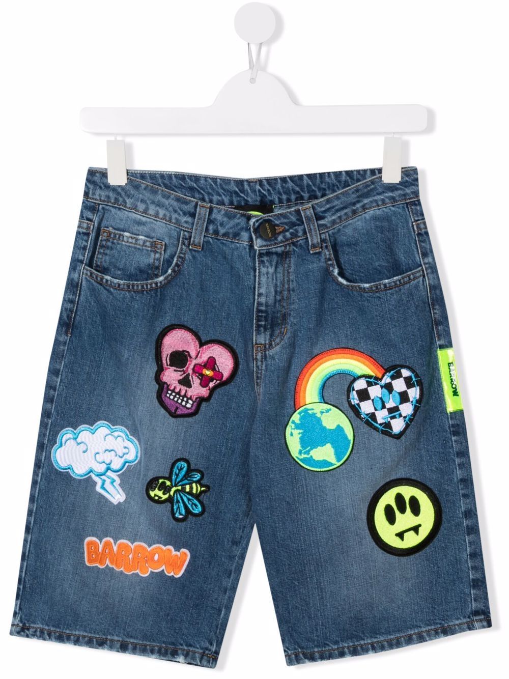 фото Barrow kids teen multiple patch denim shorts