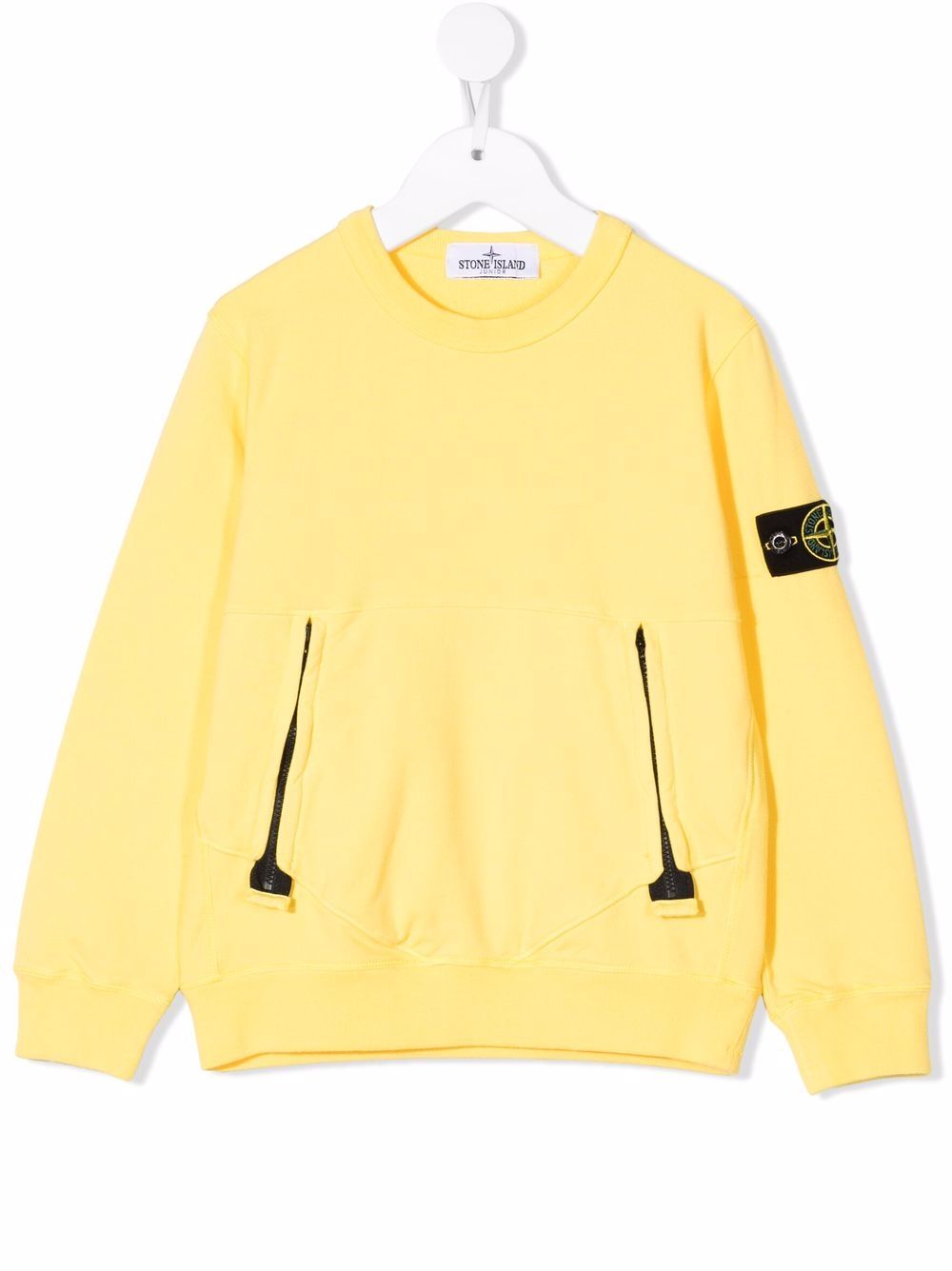 

Stone Island Junior sudadera con parche del logo - Amarillo