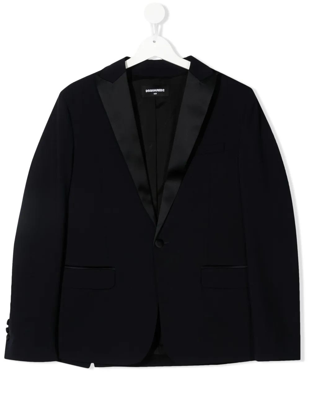 

Dsquared2 Kids TEEN single-breasted wool blazer - Blue