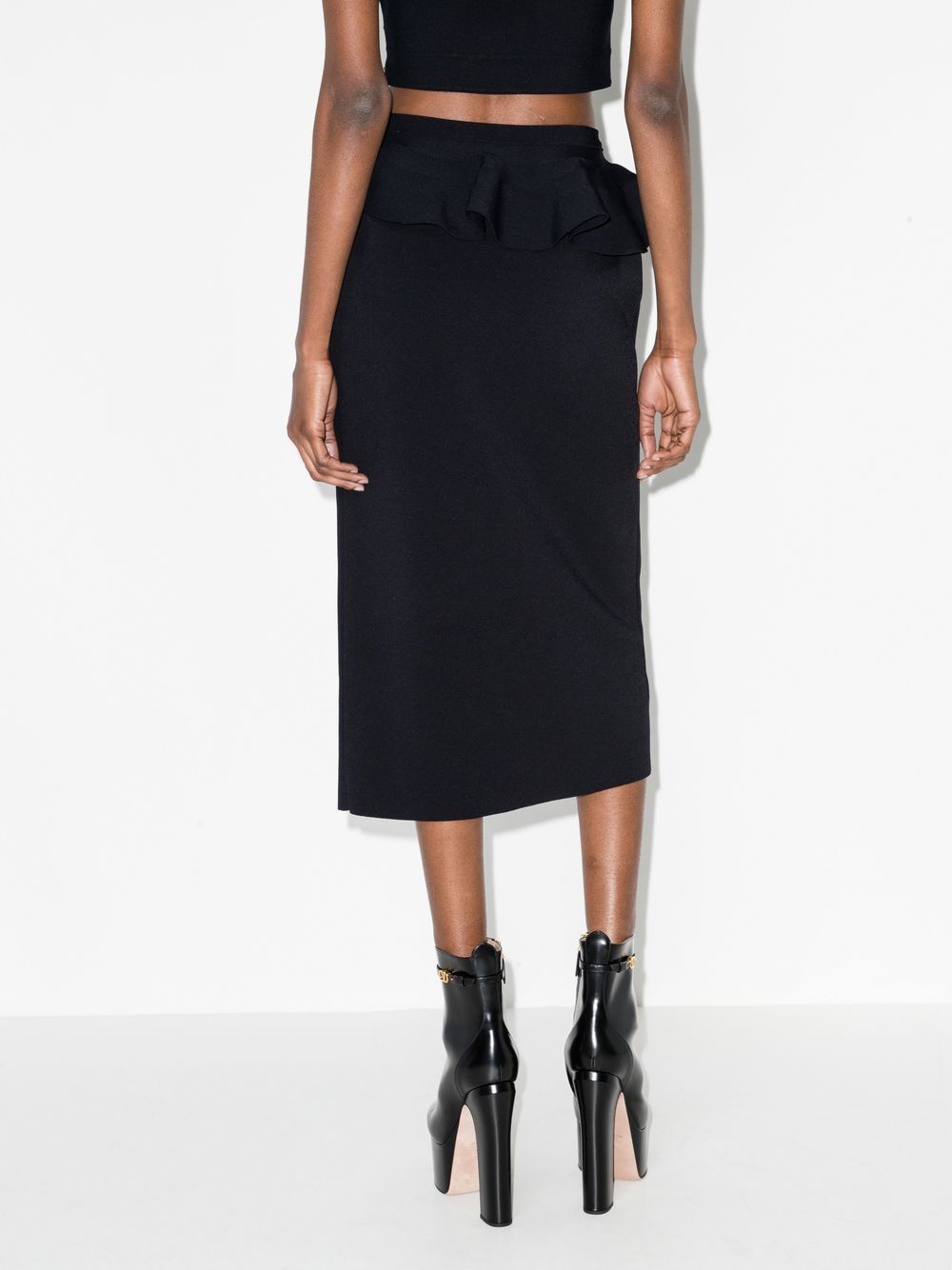 Alexander McQueen ruffle-detail high-waisted skirt Women