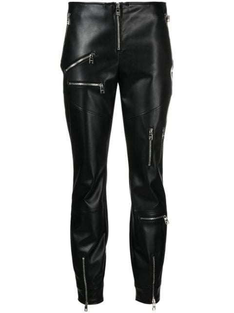 Dolce & Gabbana panelled faux-leather leggings