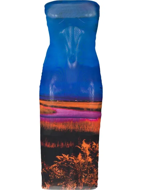 Louisa Ballou Sublime Flower-print beach dress
