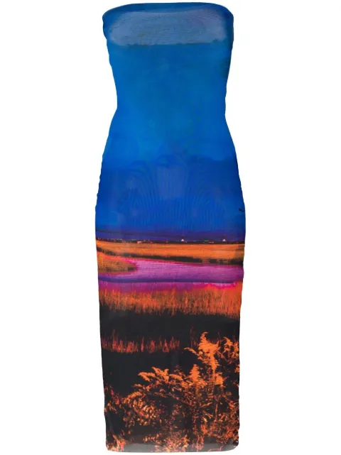 Louisa Ballou Sublime Flower-print beach dress