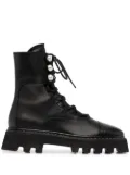 Nicholas Kirkwood PEARLOGY combat boots - Black