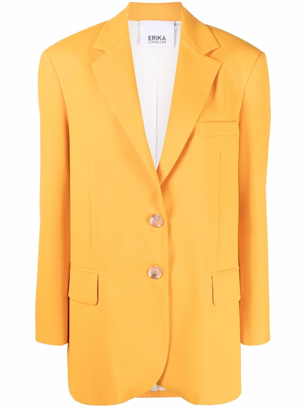 

Erika Cavallini blazer con botones - Naranja