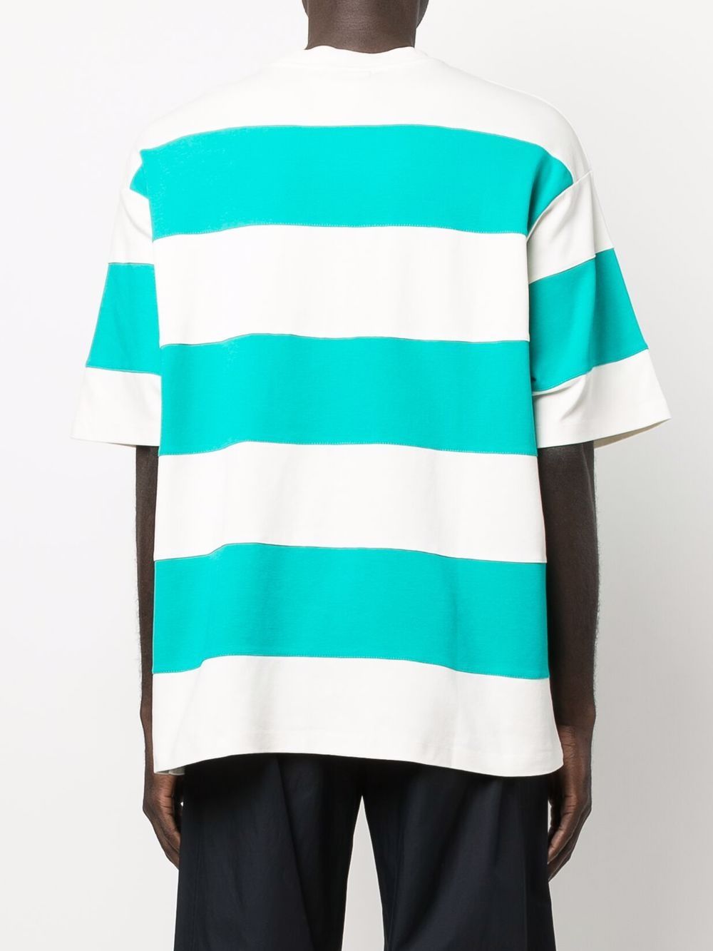 фото Drôle de monsieur striped logo-print t-shirt