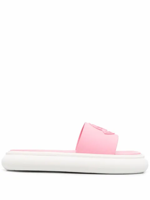 Moncler Jeanne logo-embossed slides