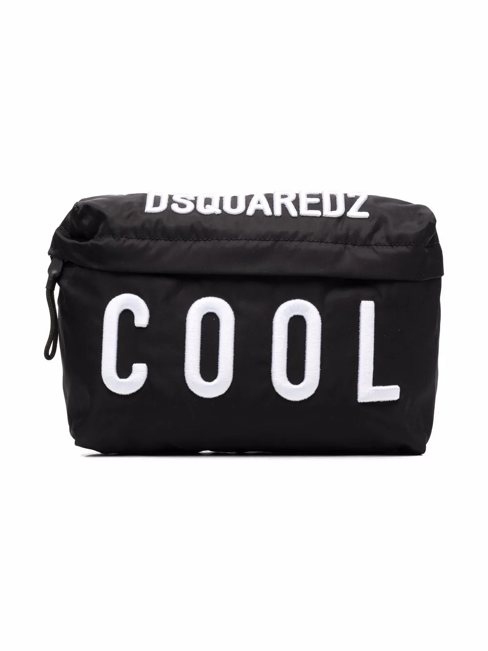 

Dsquared2 Kids bolsa de mano con logo bordado - Negro