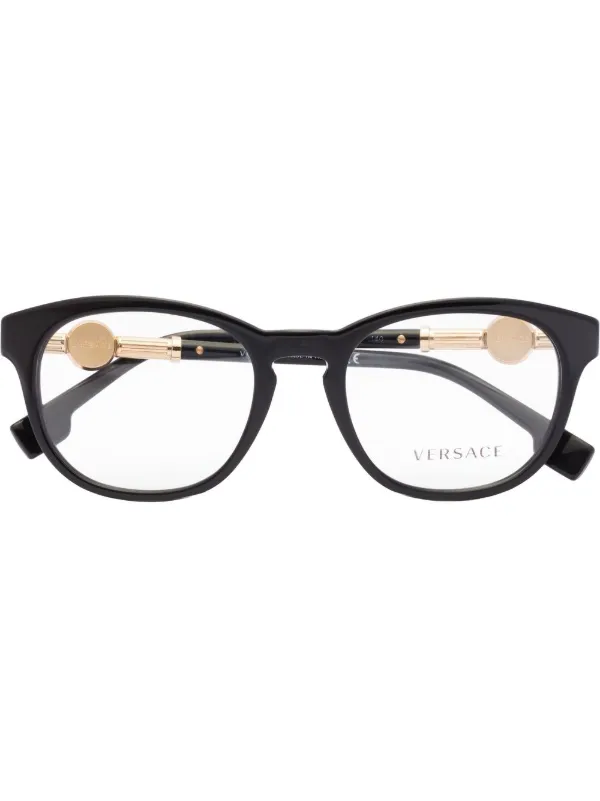 Armazón Versace Metal Negro Oro