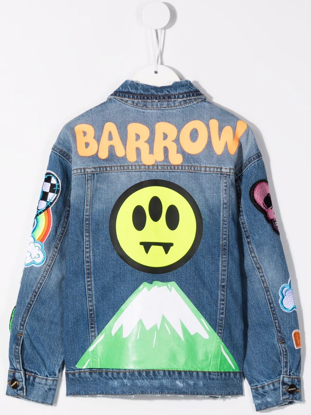 фото Barrow kids embroidered patch denim jacket