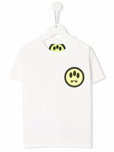 Barrow kids smile-print short-sleeve T-shirt