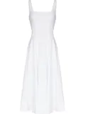 STAUD scoop-neck sleeveless dress - White