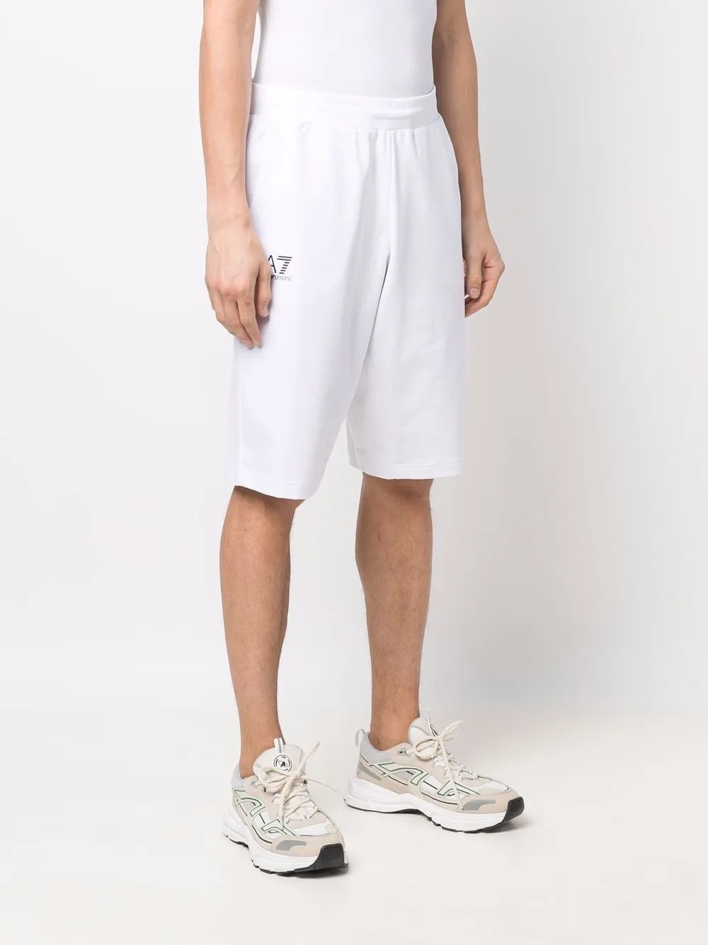 фото Ea7 emporio armani спортивные шорты с логотипом