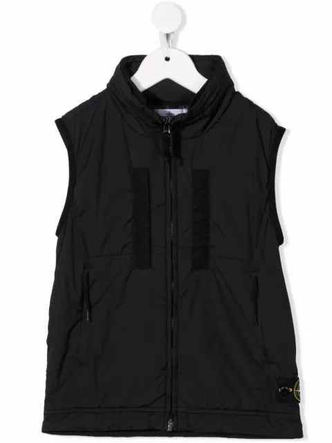 Stone Island Junior جاكيت مبطن بتصميم جيليه وسحاب