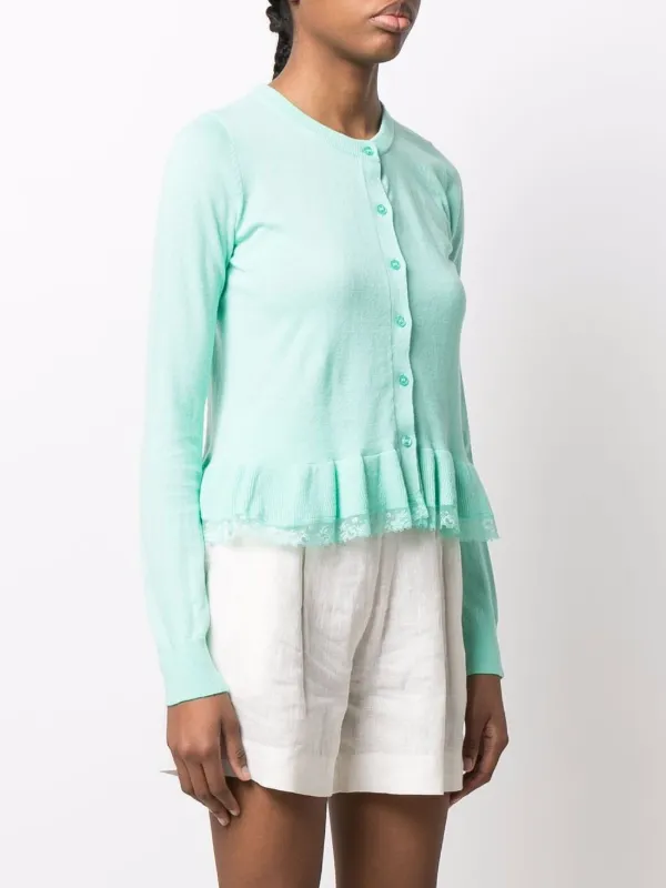 TWINSET ruffle-hem Cardigan - Farfetch