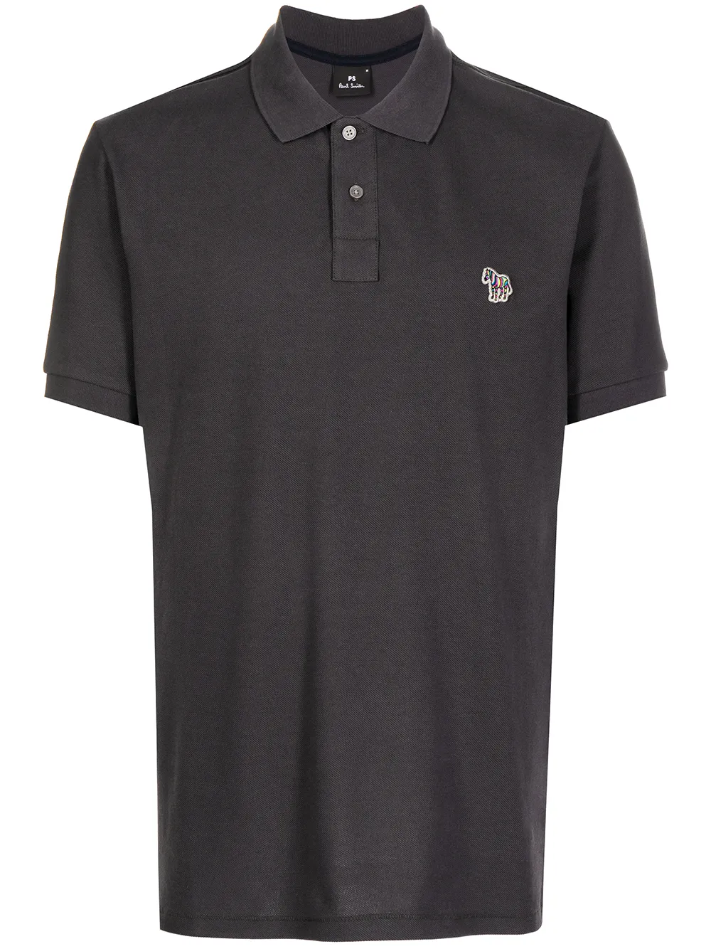 

PS Paul Smith Zebra-patch polo shirt - Black