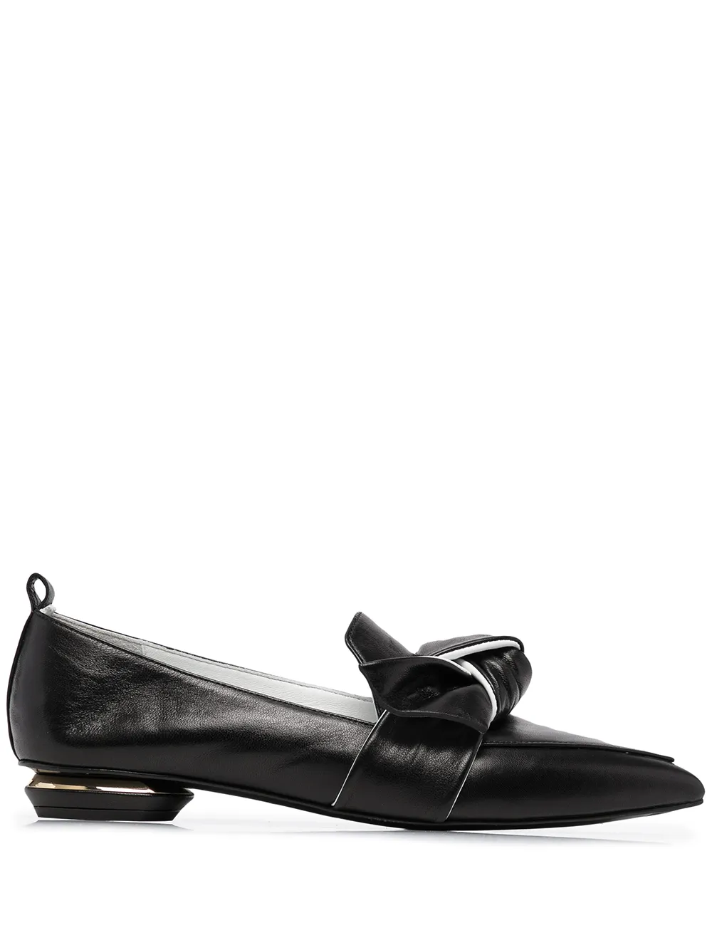 

Nicholas Kirkwood mocasines BEYA TWIST TIE con tacón de 18mm - Negro